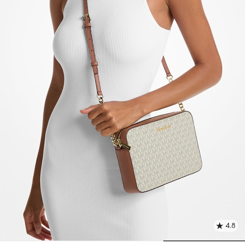 Michel Kors Printed Logo Crossbody Bag